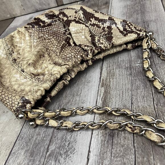 Forth & Towne Purse Shoulder Bag  Leather Reptile Animal Snake Y2K Glam Embossed - Picture 5 of 14